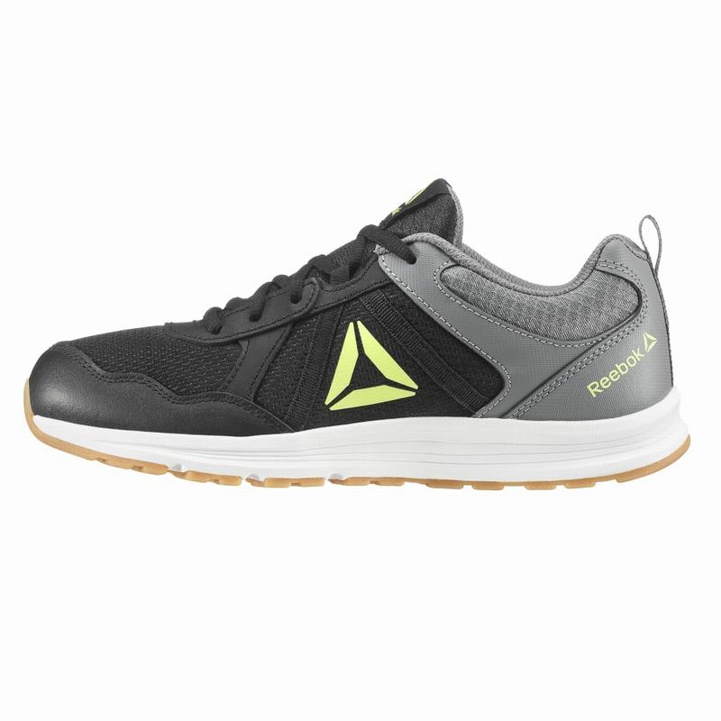 Reebok Almotio 4.0 Bežecké Tenisky Chlapcenske - Čierne/Siva/Svetlo Zelene YX1737RT